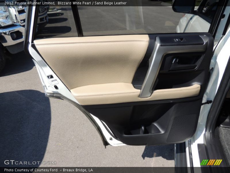 Blizzard White Pearl / Sand Beige Leather 2012 Toyota 4Runner Limited