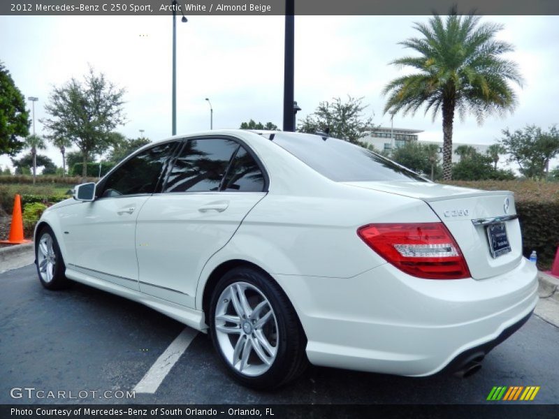Arctic White / Almond Beige 2012 Mercedes-Benz C 250 Sport