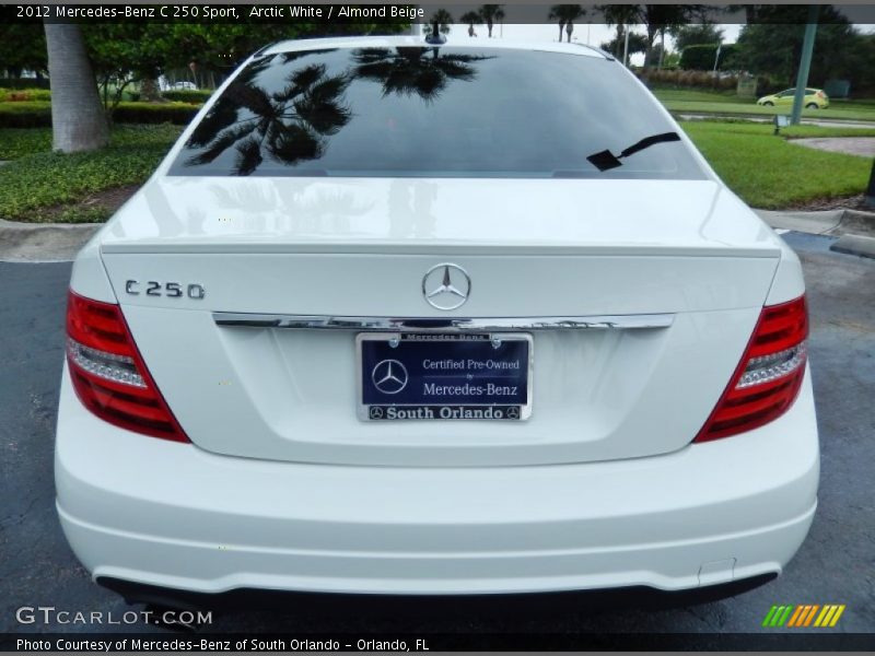 Arctic White / Almond Beige 2012 Mercedes-Benz C 250 Sport