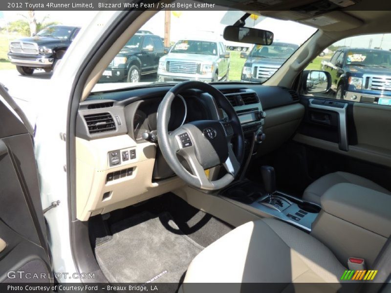 Blizzard White Pearl / Sand Beige Leather 2012 Toyota 4Runner Limited