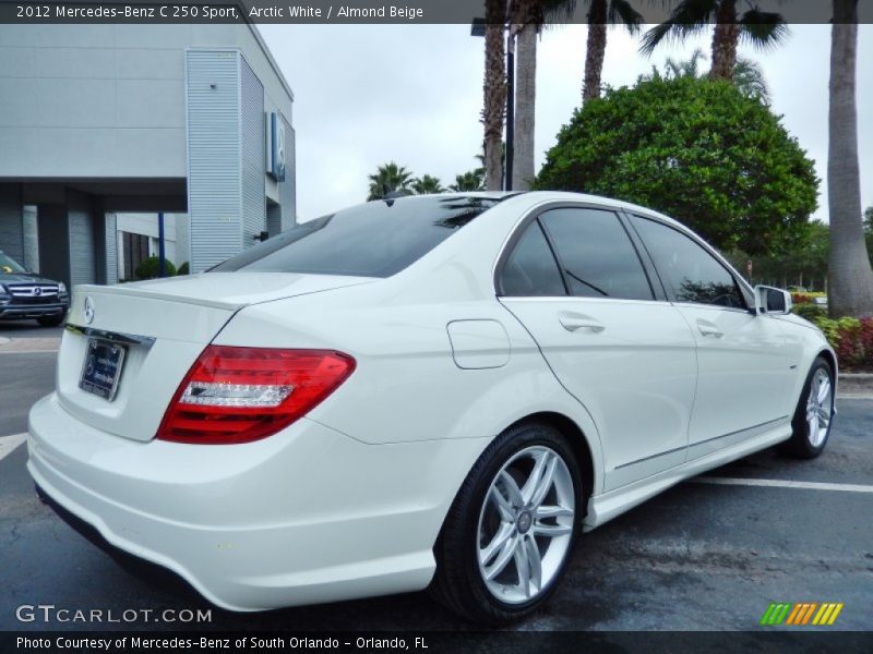 Arctic White / Almond Beige 2012 Mercedes-Benz C 250 Sport