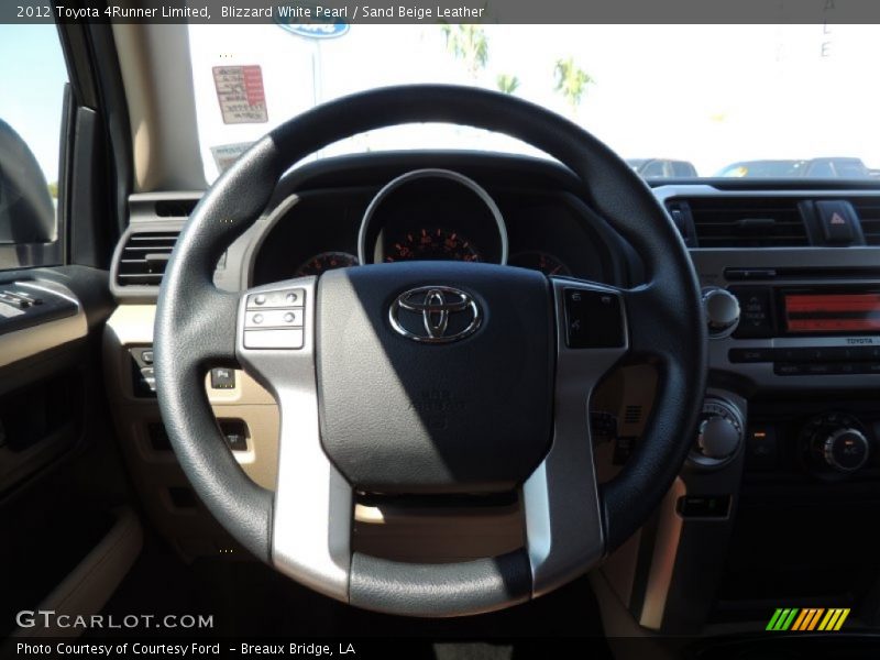Blizzard White Pearl / Sand Beige Leather 2012 Toyota 4Runner Limited