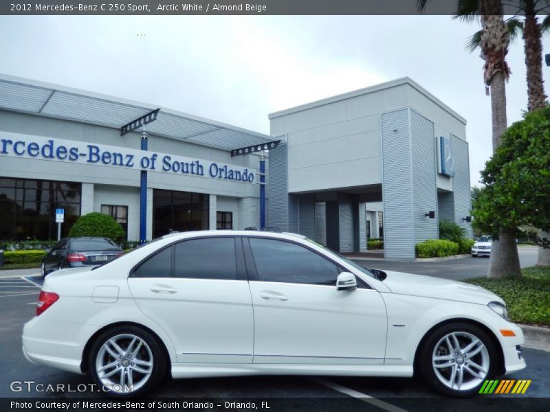 Arctic White / Almond Beige 2012 Mercedes-Benz C 250 Sport