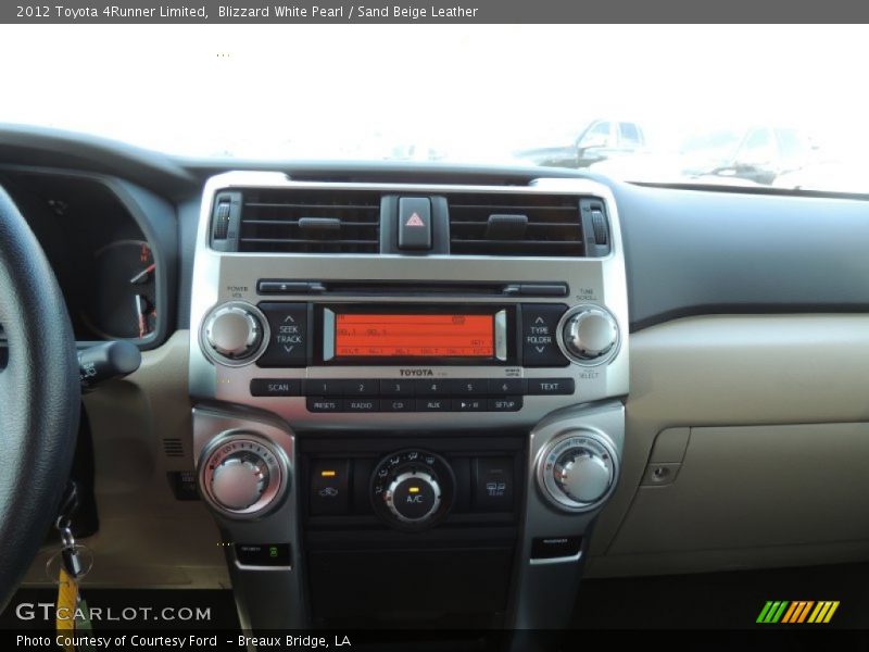 Blizzard White Pearl / Sand Beige Leather 2012 Toyota 4Runner Limited