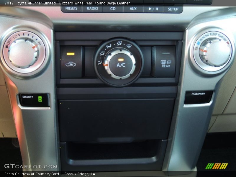 Blizzard White Pearl / Sand Beige Leather 2012 Toyota 4Runner Limited