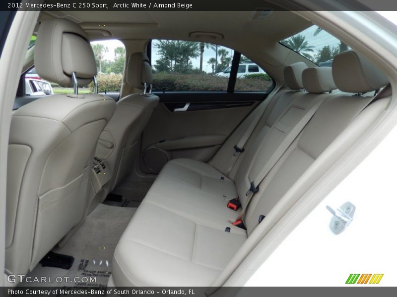 Rear Seat of 2012 C 250 Sport