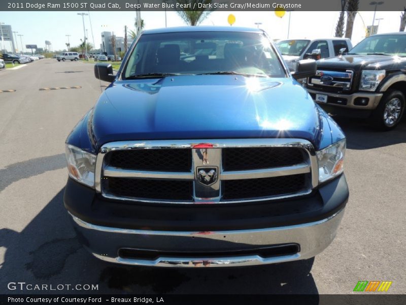 Deep Water Blue Pearl / Dark Slate Gray/Medium Graystone 2011 Dodge Ram 1500 ST Quad Cab