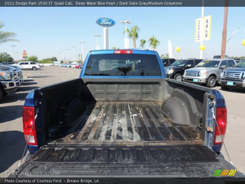 Deep Water Blue Pearl / Dark Slate Gray/Medium Graystone 2011 Dodge Ram 1500 ST Quad Cab