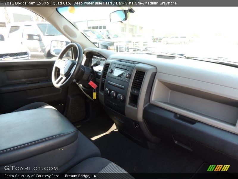 Deep Water Blue Pearl / Dark Slate Gray/Medium Graystone 2011 Dodge Ram 1500 ST Quad Cab
