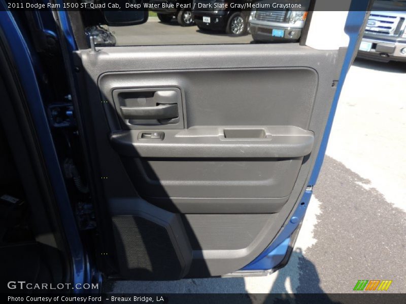 Deep Water Blue Pearl / Dark Slate Gray/Medium Graystone 2011 Dodge Ram 1500 ST Quad Cab