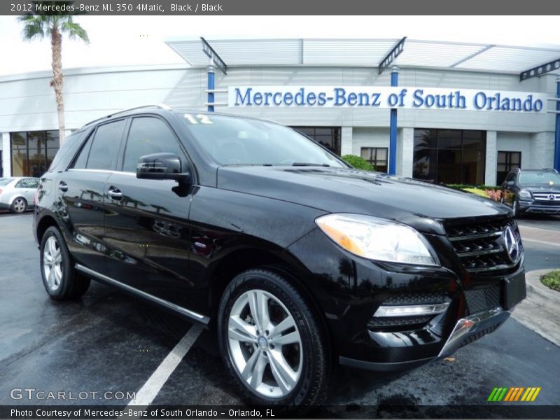 Black / Black 2012 Mercedes-Benz ML 350 4Matic