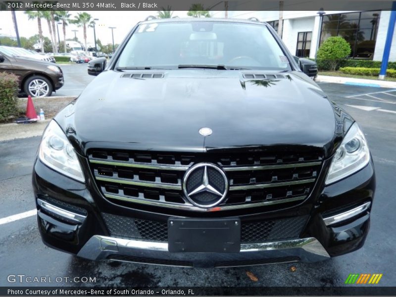 Black / Black 2012 Mercedes-Benz ML 350 4Matic