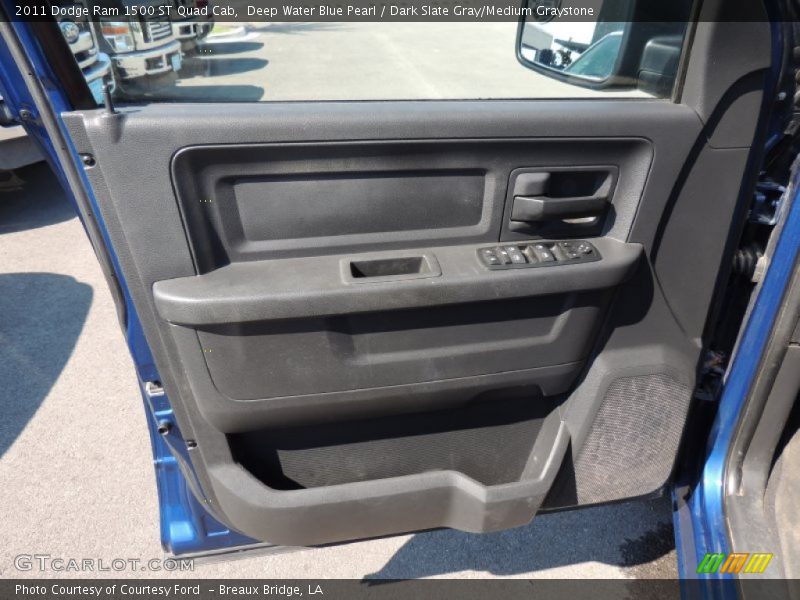 Deep Water Blue Pearl / Dark Slate Gray/Medium Graystone 2011 Dodge Ram 1500 ST Quad Cab