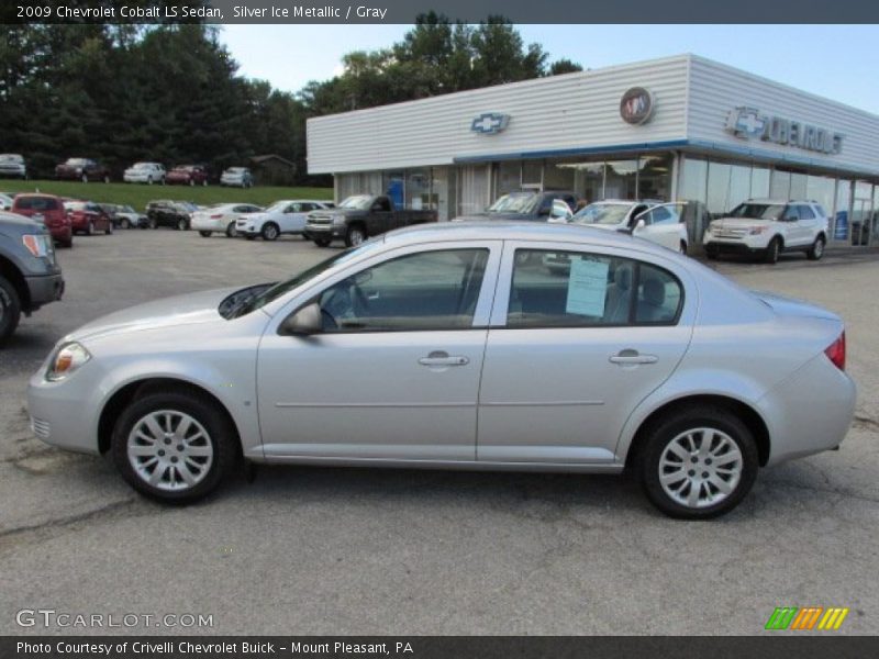 Silver Ice Metallic / Gray 2009 Chevrolet Cobalt LS Sedan