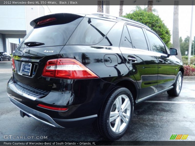 Black / Black 2012 Mercedes-Benz ML 350 4Matic