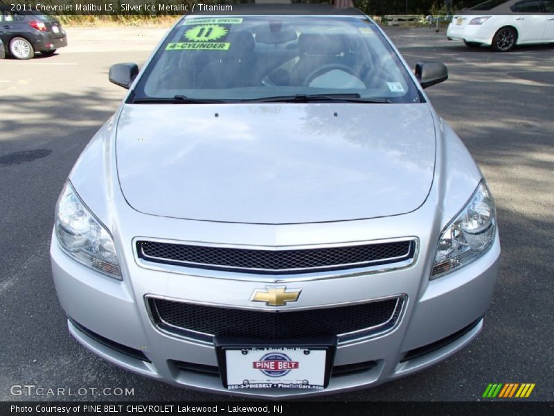 Silver Ice Metallic / Titanium 2011 Chevrolet Malibu LS