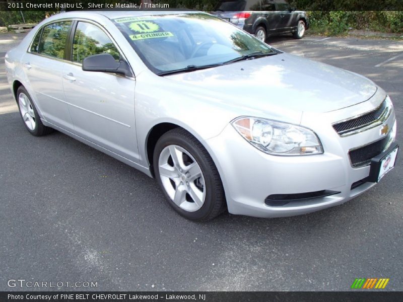 Silver Ice Metallic / Titanium 2011 Chevrolet Malibu LS
