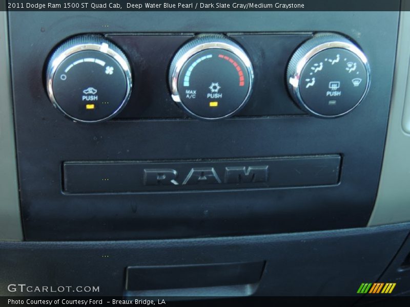 Deep Water Blue Pearl / Dark Slate Gray/Medium Graystone 2011 Dodge Ram 1500 ST Quad Cab