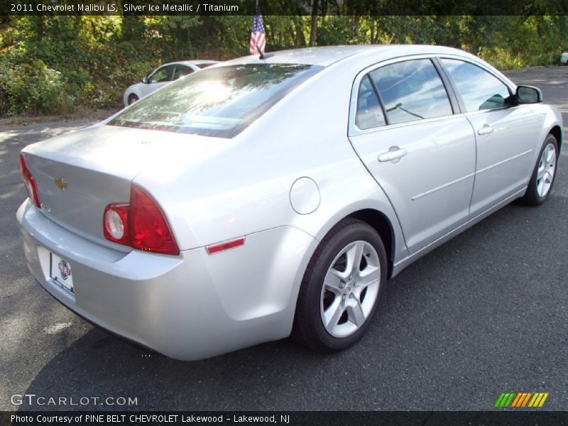 Silver Ice Metallic / Titanium 2011 Chevrolet Malibu LS