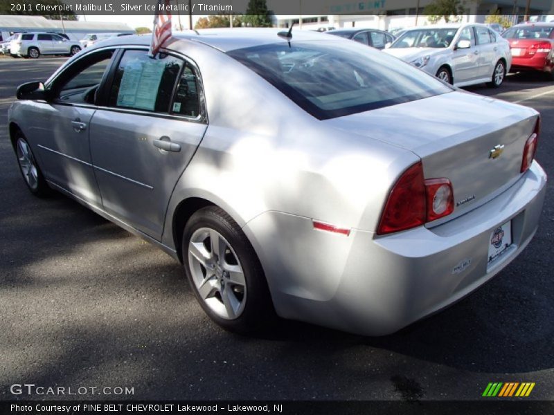 Silver Ice Metallic / Titanium 2011 Chevrolet Malibu LS