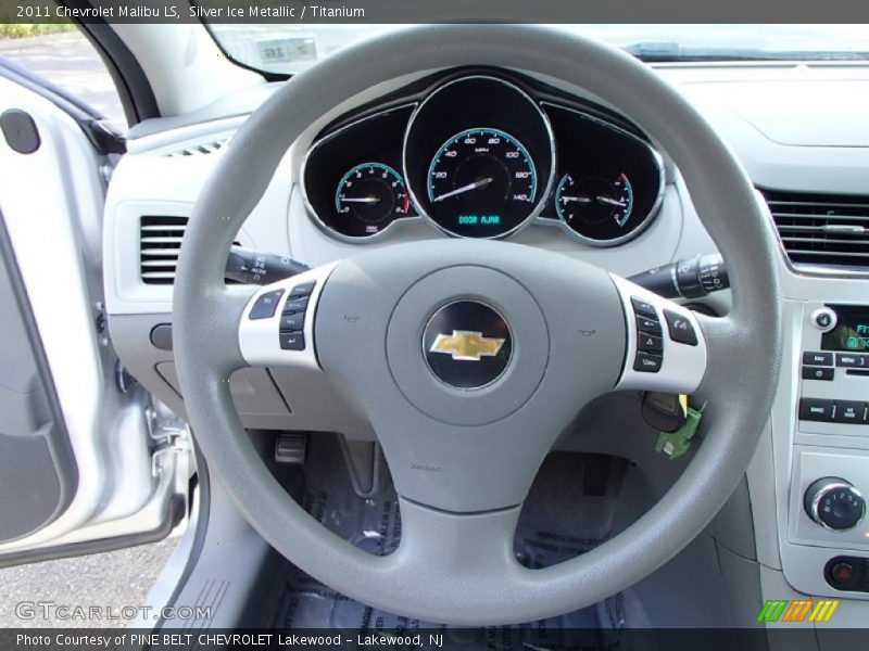 Silver Ice Metallic / Titanium 2011 Chevrolet Malibu LS