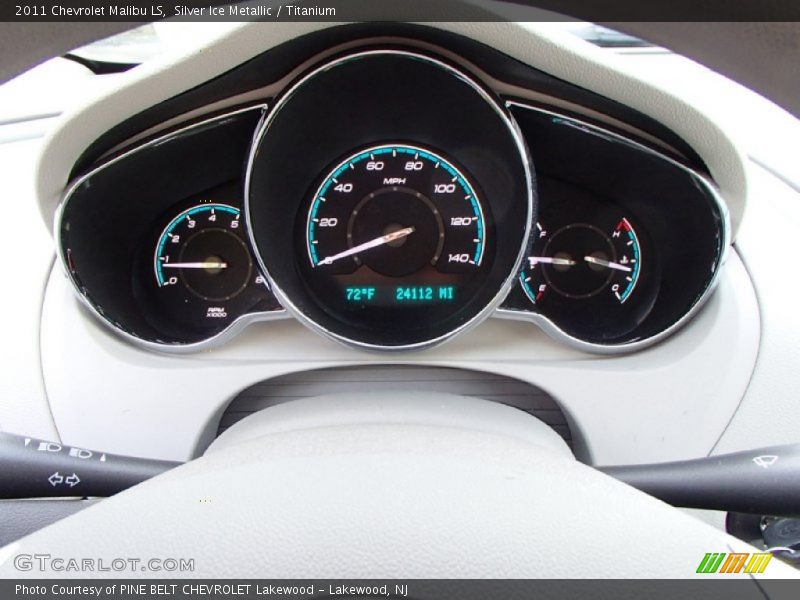 Silver Ice Metallic / Titanium 2011 Chevrolet Malibu LS