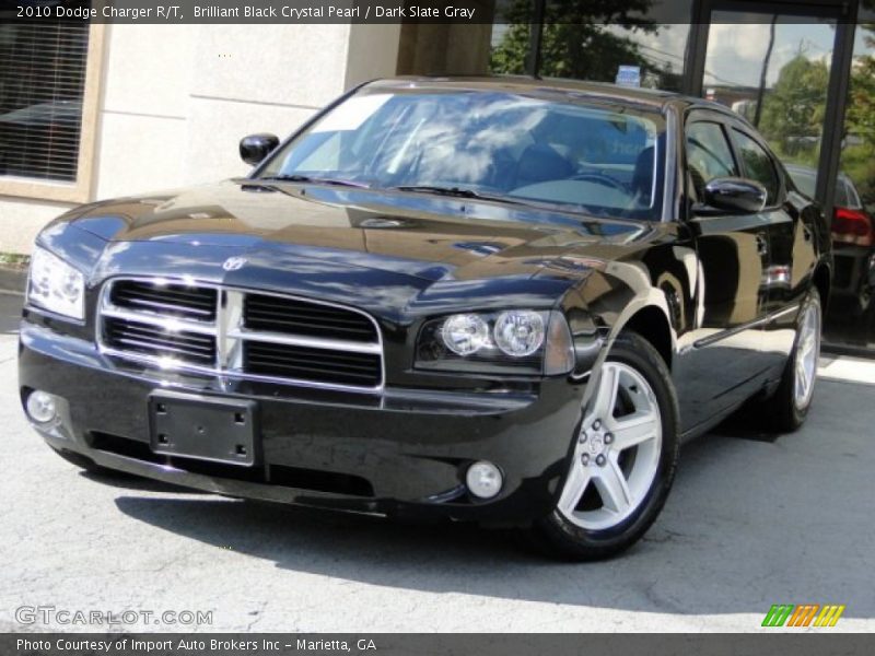 Brilliant Black Crystal Pearl / Dark Slate Gray 2010 Dodge Charger R/T