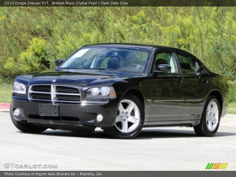 Brilliant Black Crystal Pearl / Dark Slate Gray 2010 Dodge Charger R/T