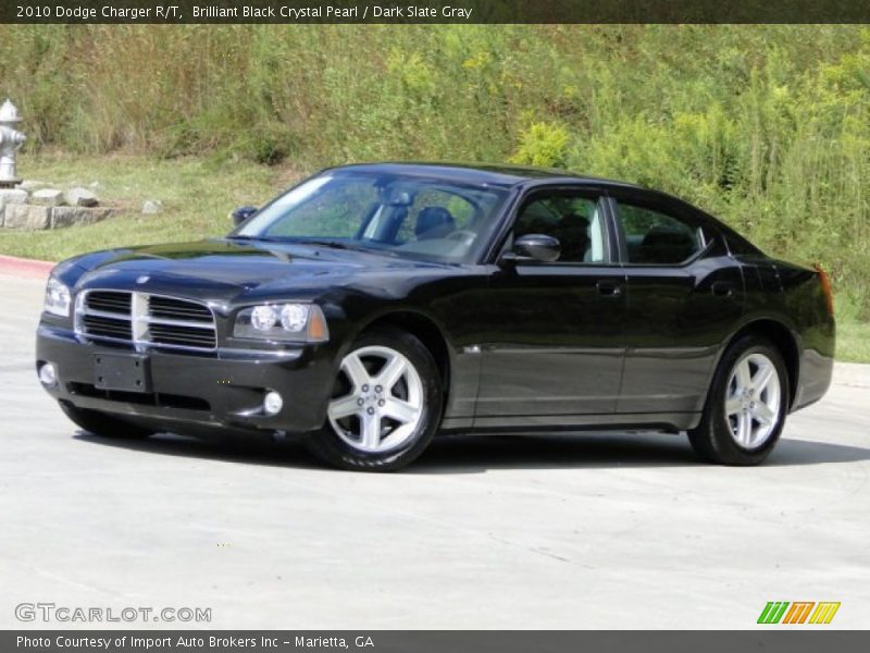 Brilliant Black Crystal Pearl / Dark Slate Gray 2010 Dodge Charger R/T