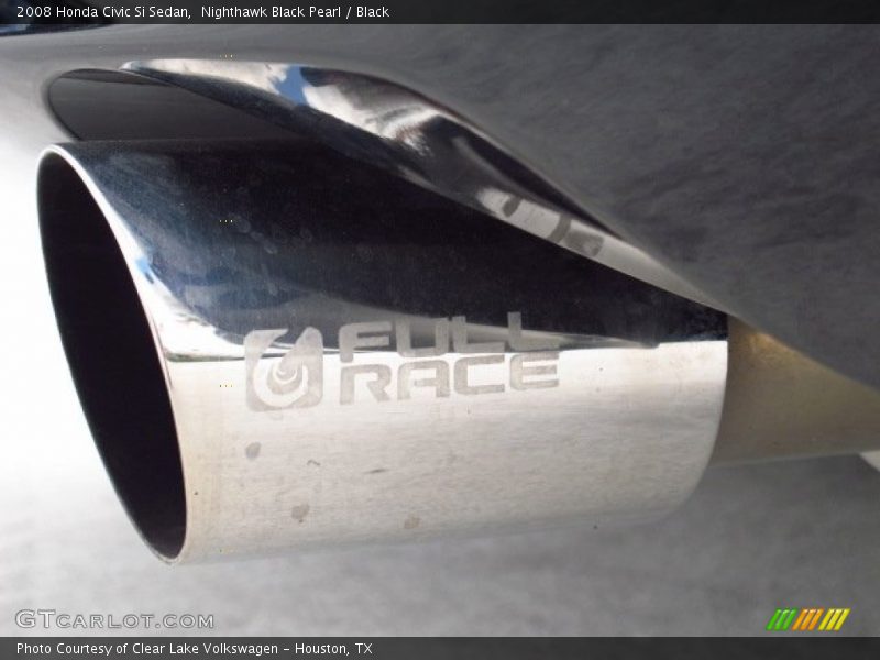 Nighthawk Black Pearl / Black 2008 Honda Civic Si Sedan