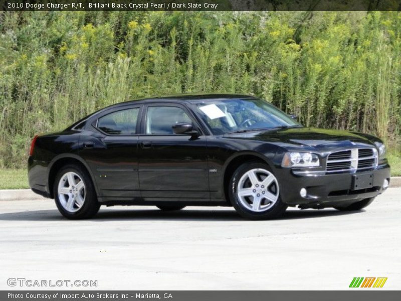 Brilliant Black Crystal Pearl / Dark Slate Gray 2010 Dodge Charger R/T