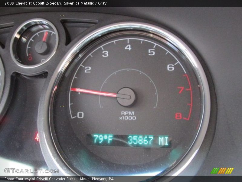 Silver Ice Metallic / Gray 2009 Chevrolet Cobalt LS Sedan