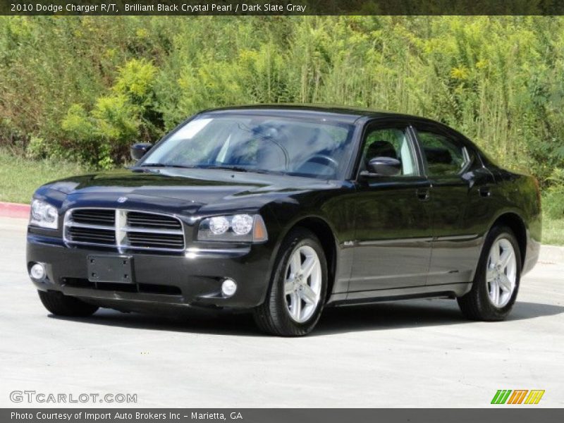Brilliant Black Crystal Pearl / Dark Slate Gray 2010 Dodge Charger R/T