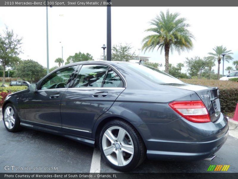 Steel Grey Metallic / Black 2010 Mercedes-Benz C 300 Sport