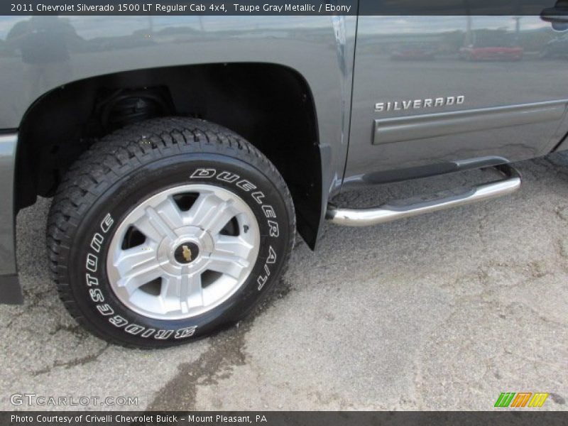 Taupe Gray Metallic / Ebony 2011 Chevrolet Silverado 1500 LT Regular Cab 4x4