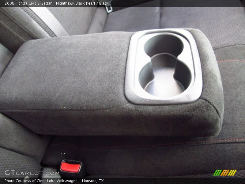 Nighthawk Black Pearl / Black 2008 Honda Civic Si Sedan
