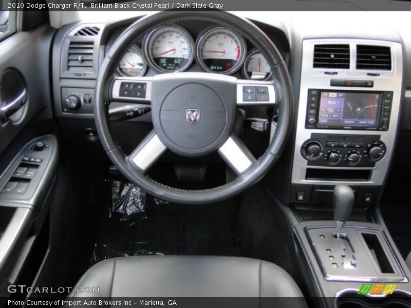 Brilliant Black Crystal Pearl / Dark Slate Gray 2010 Dodge Charger R/T