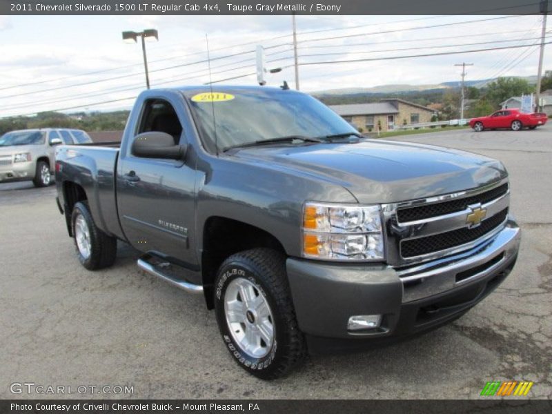 Taupe Gray Metallic / Ebony 2011 Chevrolet Silverado 1500 LT Regular Cab 4x4