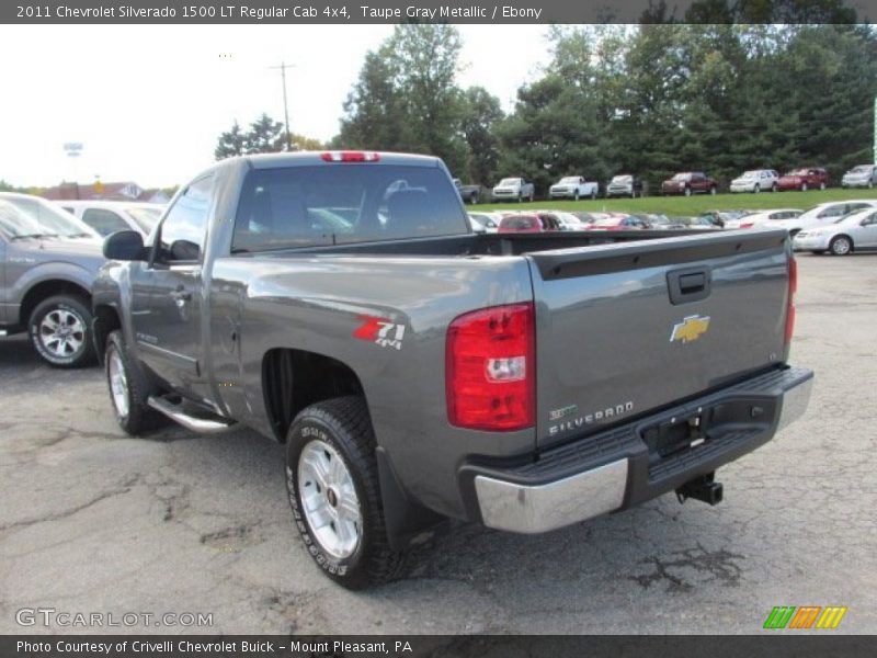 Taupe Gray Metallic / Ebony 2011 Chevrolet Silverado 1500 LT Regular Cab 4x4