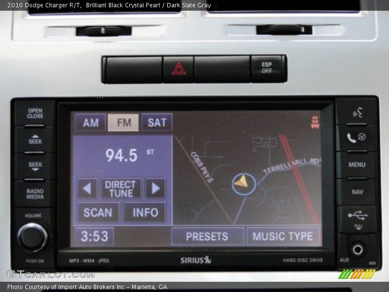 Brilliant Black Crystal Pearl / Dark Slate Gray 2010 Dodge Charger R/T