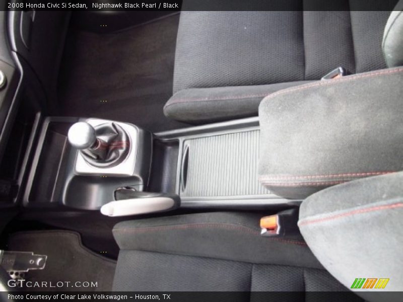 Nighthawk Black Pearl / Black 2008 Honda Civic Si Sedan