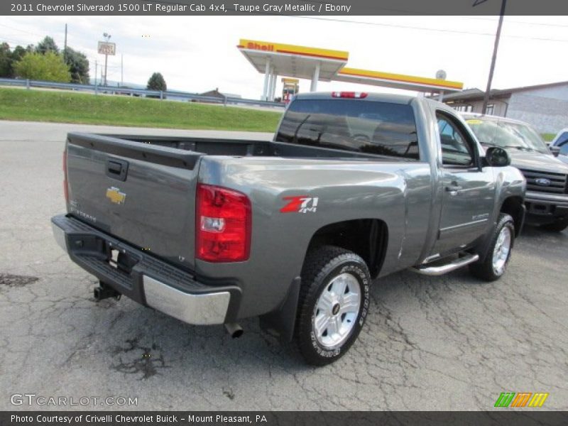 Taupe Gray Metallic / Ebony 2011 Chevrolet Silverado 1500 LT Regular Cab 4x4