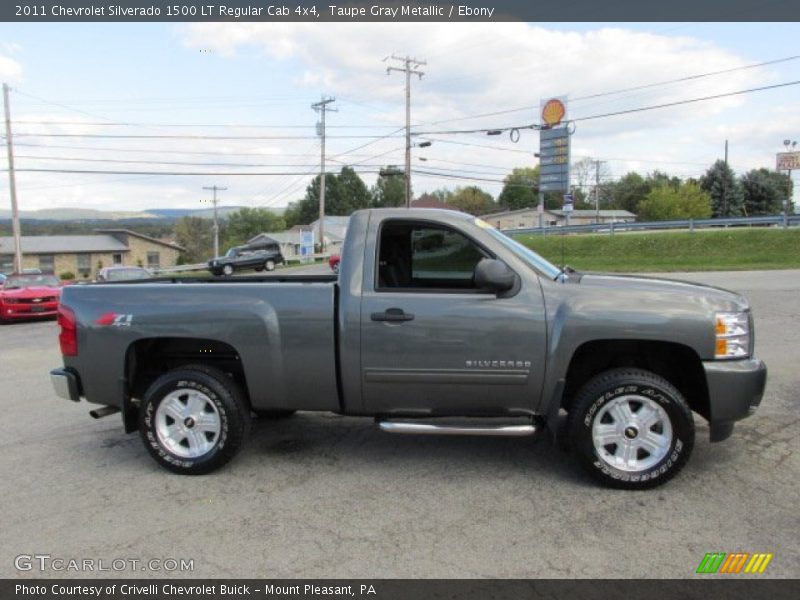 Taupe Gray Metallic / Ebony 2011 Chevrolet Silverado 1500 LT Regular Cab 4x4