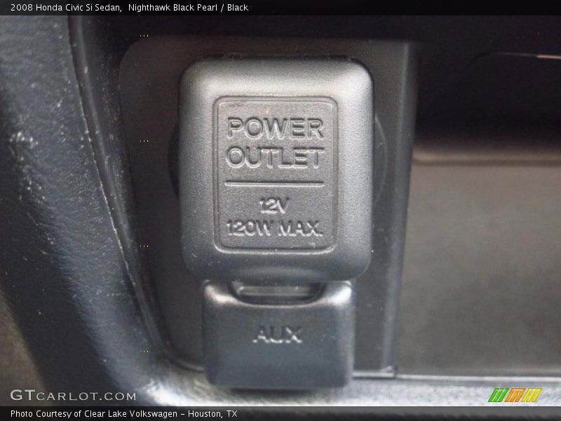 Nighthawk Black Pearl / Black 2008 Honda Civic Si Sedan