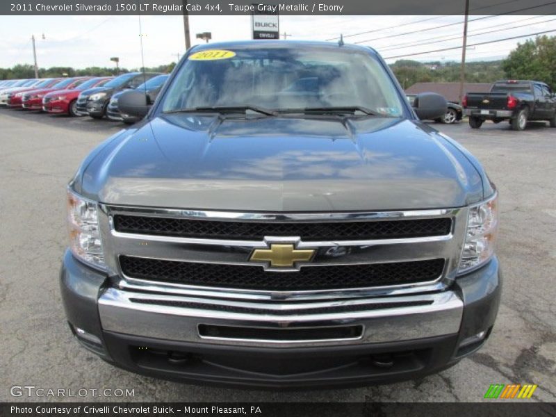 Taupe Gray Metallic / Ebony 2011 Chevrolet Silverado 1500 LT Regular Cab 4x4
