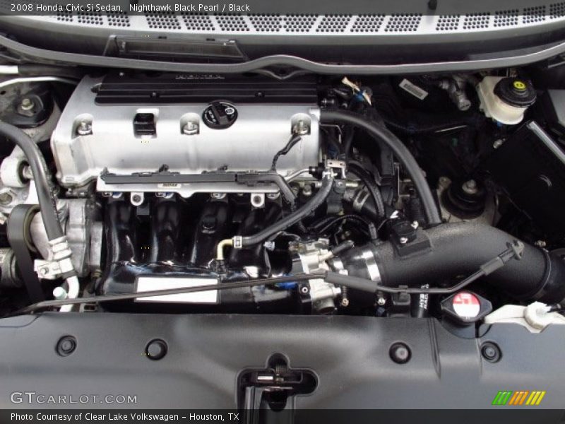 Nighthawk Black Pearl / Black 2008 Honda Civic Si Sedan