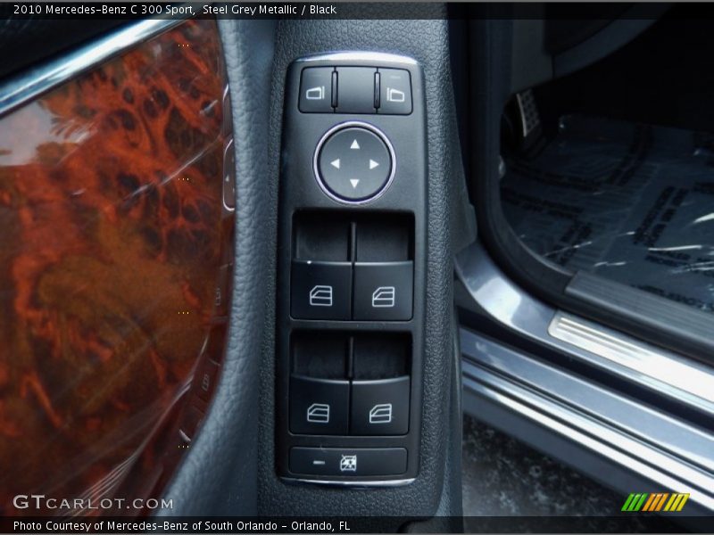 Steel Grey Metallic / Black 2010 Mercedes-Benz C 300 Sport