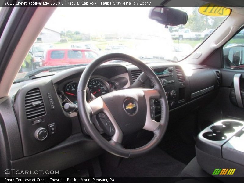 Taupe Gray Metallic / Ebony 2011 Chevrolet Silverado 1500 LT Regular Cab 4x4