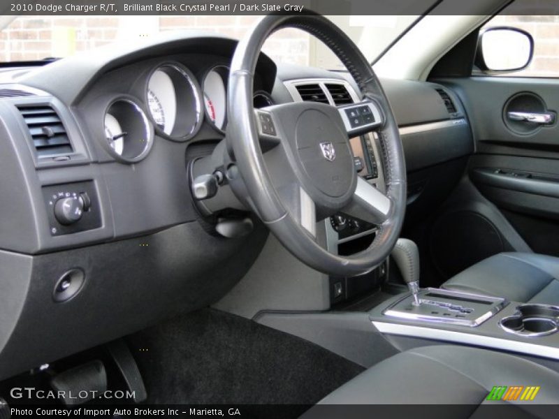 Brilliant Black Crystal Pearl / Dark Slate Gray 2010 Dodge Charger R/T