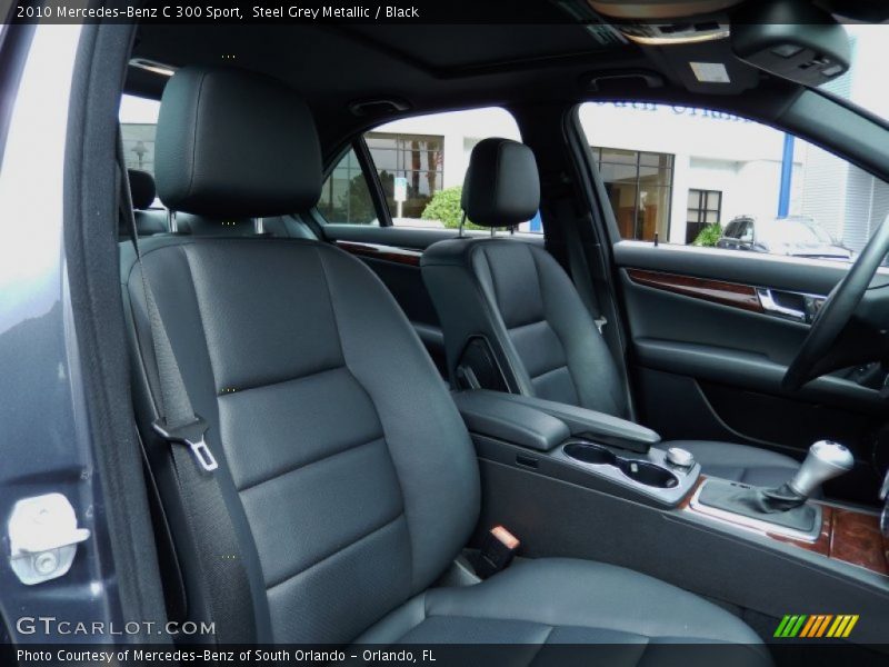 Steel Grey Metallic / Black 2010 Mercedes-Benz C 300 Sport